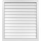 Ekena Millwork Vertical Surface Mount PVC Gable Vent w/ 2"W x 2"H , Brickmould Sill Frame, 34"W x 38"H GVPVE34X3803SN - alternate 1